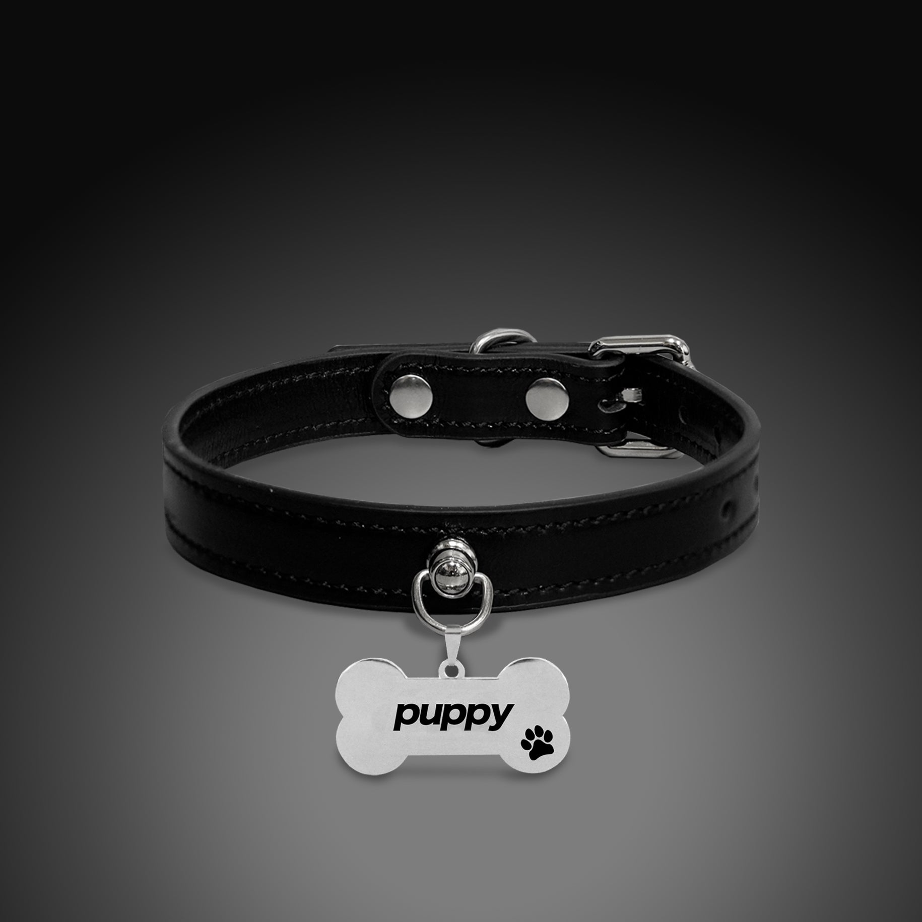 Tumbled Leather Slim Choker
